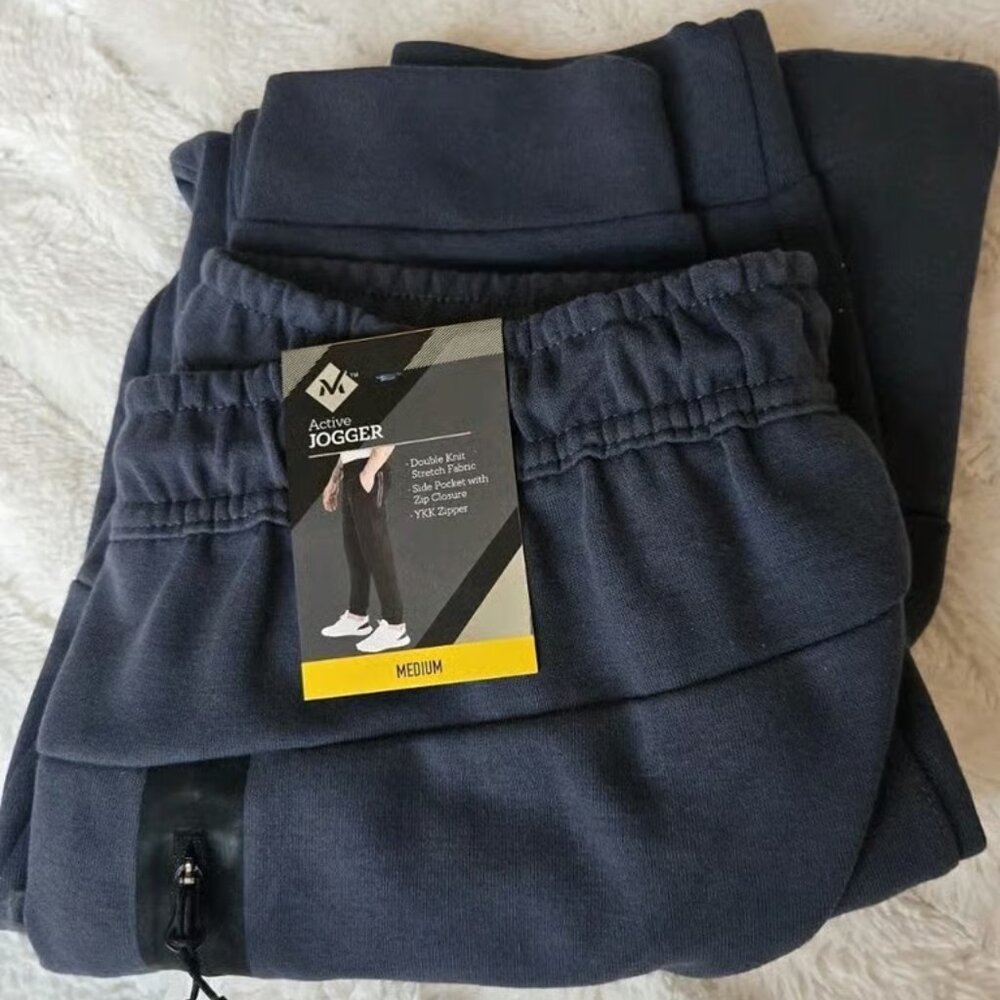Member's Mark Men’s Active Jogger Pants Size M Blue